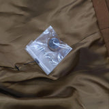 Calvin Klein Womens Collarless Belted Coat Jacket S08JL154 Brown 8