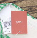 Andie Snap Front Gingham One-Piece Swimsuit AO624 Green Gingham M