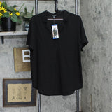 Hilary Radley Ladies Womens Short Sleeve Crepe Blouse 1753857
