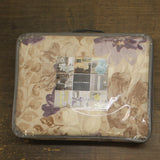 Madison Park Classic Set 6-Piece Cotton Blend Floral Taupe Purple Full / Queen