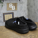Dluxe By Dearfoams Jersey Sport Lounge Clog Slippers Night Black XL (13-14)