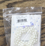 David's Bridal Faux Pearl Cluster Wedding Scrunchie Hair Tie Ivory Off White