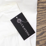 Curations Womens Crop Plus Size Rolled Cuff Knit Twill Pants Off White 24W