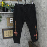 DG2 Womens Faux Button Pullon Denim Stretch Jeggings Jeans Black 1X