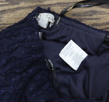 Speechless Juniors Embellished Glitter-Lace Gown Navy Blue 3