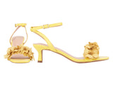 New York Company Womens Gwendolyn Kitten Heel Floral Yellow 6M