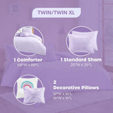 Urban Habitat Kids 4-Piece Comforter Set Callie Lavender Purple Twin / Twin XL