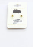 Ella Euro Womens Fashion Organic Wave Square Post Stud Earrings Gold Yellow .75"