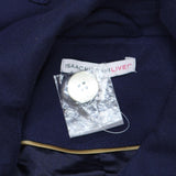 Isaac Mizrahi Live! Womens Knit Trench Coat A273647 Dark Navy Blue 14