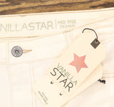 Vanilla Star Juniors Ripped Skinny Jeans White Wash 13