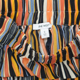 Nine West Womens Pleated Woven Asymmetrical Skirt 165f6f6b231144 Multicolor S