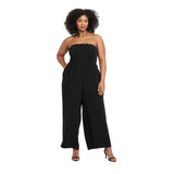 A New Day Womens Sleeveless Woven Bandeau Jumpsuit 93534283 Black 2XL