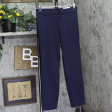 A New Day Womens High Rise Skinny Ankle Elastic Waist Pull On Pants Navy Blue 4