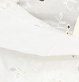 Raviya Cotton Eyelet Button-Front Cover Up Dress 76323X White 1X