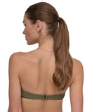 DKNY Textured Balconette Bikini Top with Underwire DIMTS470 Moss Green XL