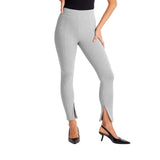 A New Day Womens High-Waisted Slim Fit Ankle Ponte Leggings 91215285 Gray L