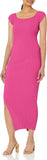 Astr The Label Womens Knit Stretch Bodycon Loriana Dress Pink M