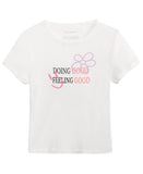Epic Threads Doing Good Feeling Good Graphic T-Shirt Angel White L (14/16)