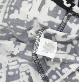Ny Collection Chiffon Sleeve Poncho Printed Blouse Top Black Acutelines XL