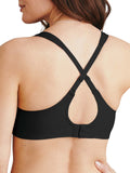 Bali Comfort Revolution Wirefree Bra Womens Seamless ComfortFlex Fit DFBlack 34D