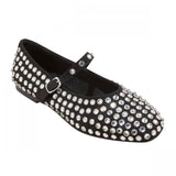 A New Day Womens Issa Rhinestone Mary Jane Ballet Flats 90870756 Black 10M