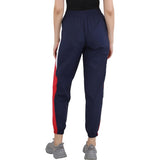 Reebok Womens Colorblock Nylon Track Pants IT5650 Vector Navy Blue S