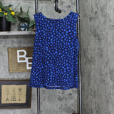 Global Chic By Iman Womens Stretch Tank Top 685968 Navy Blue XL
