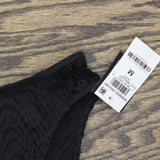 Bar III Womens Crochet High-Rise Side Tab Bikini Bottom MBGC25557 Black M