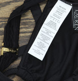 Lauren Ralph Lauren Beach Club Macrame Ring Bikini Top 20501142 Black 6