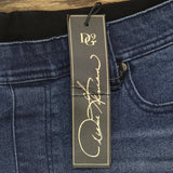 DG2 by Diane Gilman Womens Pull-On Denim Stretch Jeans Blue See Measurements