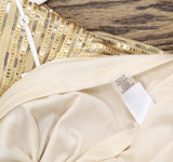 Siena Womens Sequined Midi Dress SATP1740 Gold Yellow 6