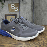 S Sport By Skechers Mens Lace Up Low Top Troy Sneakers 88421365 Gray / Blue 12