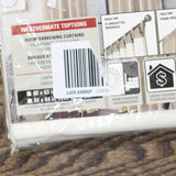 Thermalogic Weathermate Topsions Room Darkening Curtain Panel Pair White 80x63