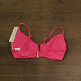 Anne Cole Womens V Wire Elongated Underwire Bikini Swim Top Pink Glow 34C / 36B