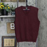 Jos A. Bank Mens Wool Sweater Vest 16705932c402dc Maroon Red L