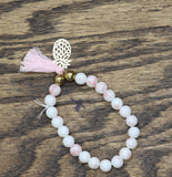 Fashion Beaded Pineapple Turtle Seashell Beach Bracelet Set Gold / Pink / White