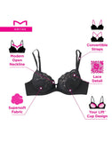 Maidenform Devotion Your Lift Convertible Straps 1195 Black / Evening Blush 36C