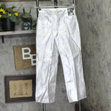 Art Class Girls High-Rise Baggy Metallic Wide Leg Denim Pant Silver Gray 14