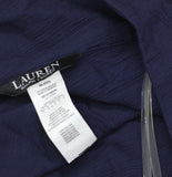 Lauren Ralph Lauren Beach Swim Cover-Up Tunic with Side Slits Dark Navy Blue 1X