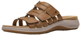 Clarks Collection Womens Maelynn Abby Flat Sandals 26187072 Tan Brown 7W