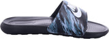Nike Victori One Mens Printed Slide Sandals Pure Black Platinum Off Noir 11
