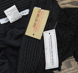 American Rag Cie Laser-Cut Faux-Suede Eyelet Cropped Shorts Classic Black L