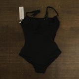 Anne Cole Womens Square-Neck One-Piece Swimsuit 26MO07801 Black 6