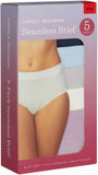 Carole Hochman Womens 5 Pack Seamless Brief 1374600 Blue / Lavender M
