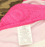 Swim Solutions Paisley-Print Tunnel Tankini Top 807098 Paisley Jaquard Pink 14