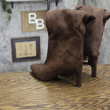 A New Day Womens Justice Boots Faux Suede 94568887 Brown 6