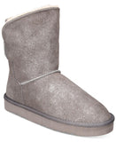 Style & Co. Womens Teenyy Cold-Weather Booties Pewter Shimmer Gray 9M