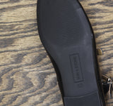 Sun + Stone Womens Cecillee 3-Strap Mary Jane Flats Black Patent 6.5M