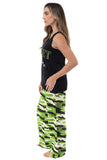 Just Love Sleepwear Tank and Pajama Pants Set 92278971 Camouflage Black M