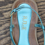 A New Approach Womens Vintage Thong Jewel Sandals 167416be471101 Blue / Brown 6M